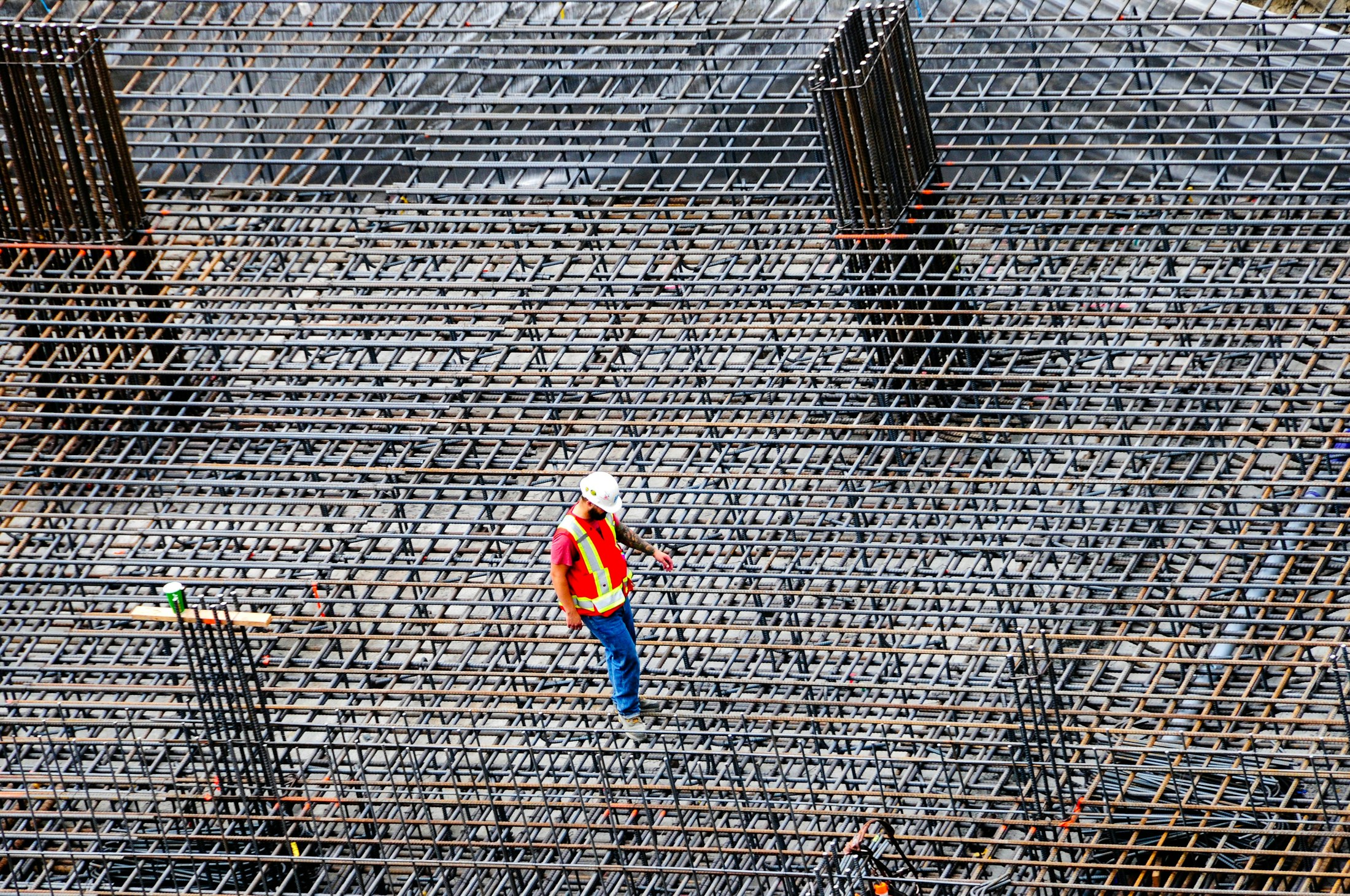 Reinforcement inspection before concrete placement